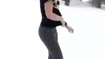 Hardy Nude Blond girl in American Snow Aspen